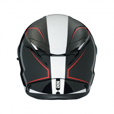 315 2.1 Motorcycle helmet black white red