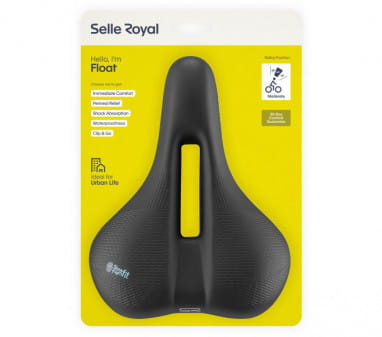 Float Urban Moderate bicycle saddle - black