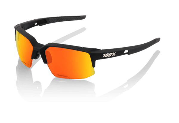 Speedcoupe Sportbril - HD Rood Meerlaags - Hiper Lens - Zacht Tact Zwart