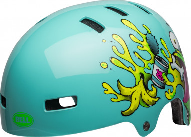 SPAN bike helmet - gloss light blue chum