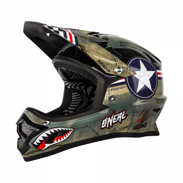 Backflip RL2 Wingman DH Helm - metal/white