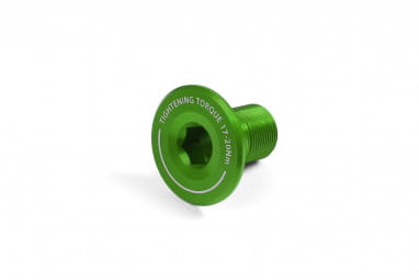 Crank end bolt - green