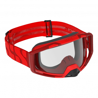 Trigger Goggle Heldere Lens (Laag Profiel) - Racing Red