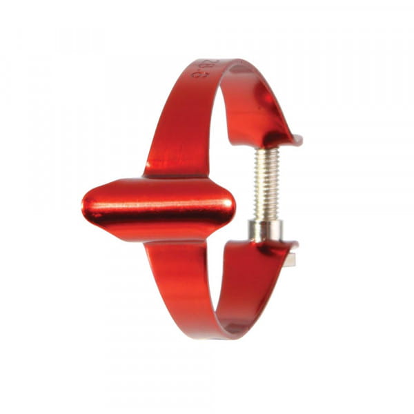 Cable clamps for top tube - coloured - red