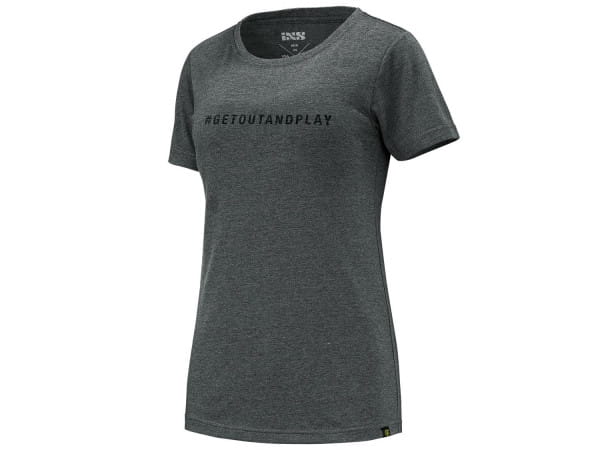 Getoutandplay Women Organic Cotton T-Shirt - graphite