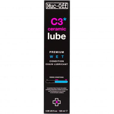 C3 Wet Ceramic Lube chain lubricant - 120ml