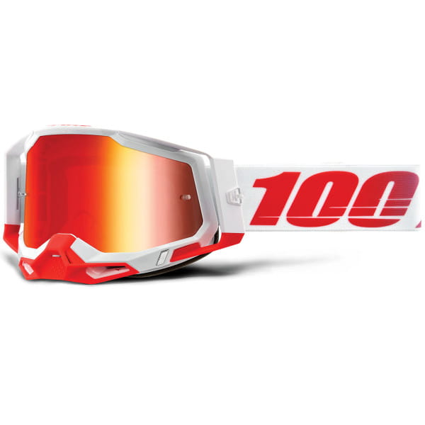 Racecraft Gen. 2 Anti Fog Goggles - White/Red