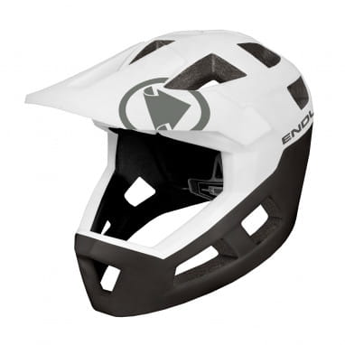 SingleTrack Full Face Helm - Weiß