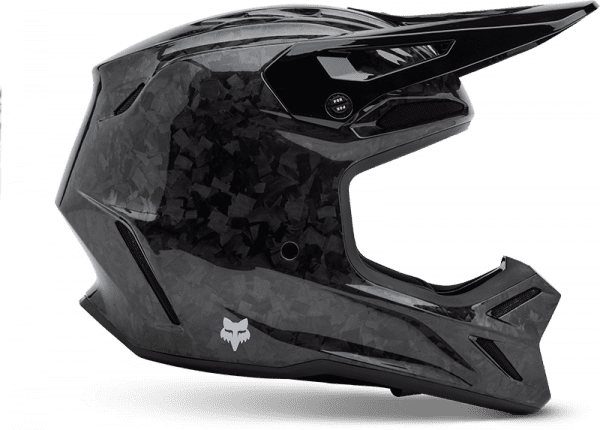 V3 RS Carbon Solid Helmet - Black