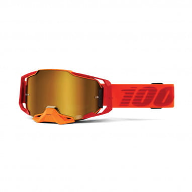 Armega Goggles Anti Fog - Rot/Orange - verspiegelt