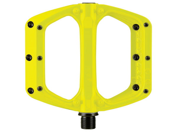 Spoon DC Flat Pedals - Yellow