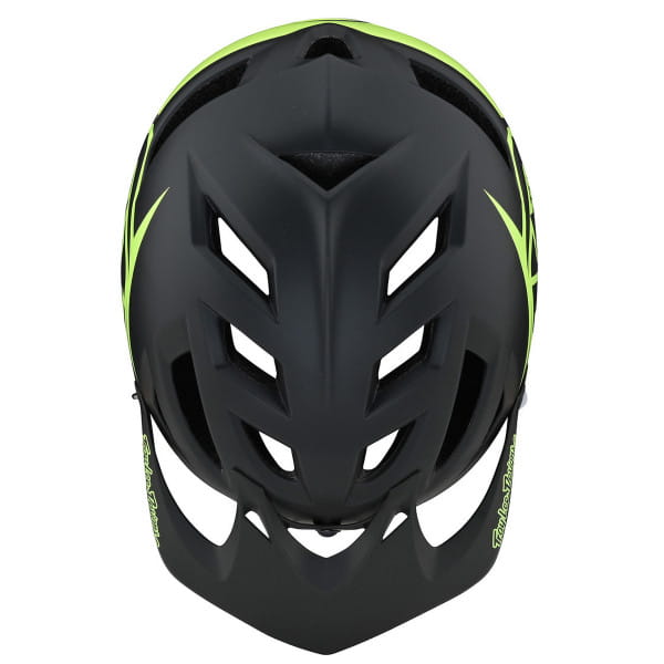 A1 MIPS - Helmet - Classic Gray/Green - Black/Green