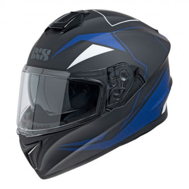 216 2.0 Motorfietshelm - mat zwart-blauw