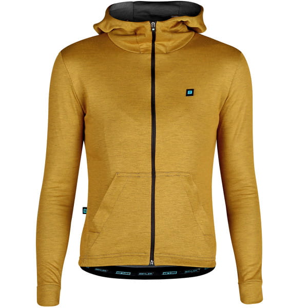 GRAVEL Woman Zipped Hoodie - Raw Sienna