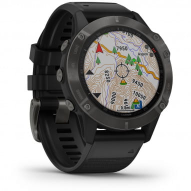 FENIX 6 Sapphire - Montre-bracelet GPS - Noir/Gris