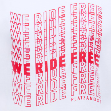 Maglietta We Ride Free - Bianco