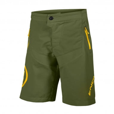 Pantaloncini MT500 Junior con pantaloni interni - verde oliva
