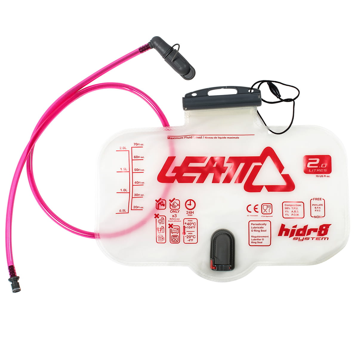 Leatt Hydration bladder 2 L Hidr8 System Horizontal | Hydration Bladders |  BMO Bike Mailorder