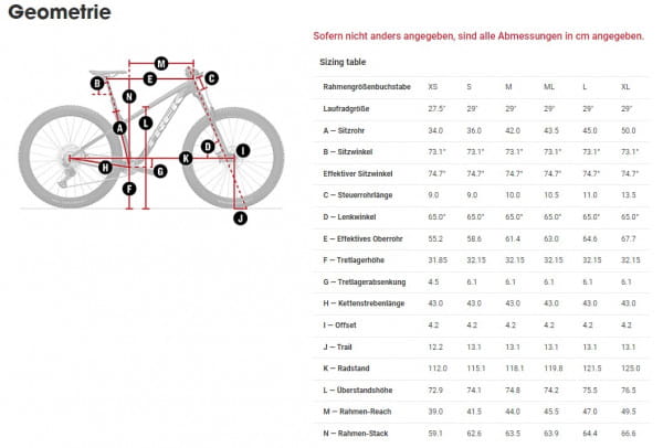 trek hardtail rahmen