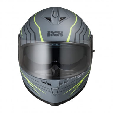 Full face helmet iXS1100 2.1 gray-yellow fluo matt