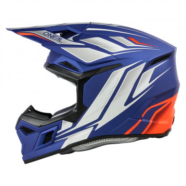 3SRS Casco juvenil VERTICAL azul/blanco/rojo