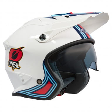 VOLT Helm MN1 white/red/blue