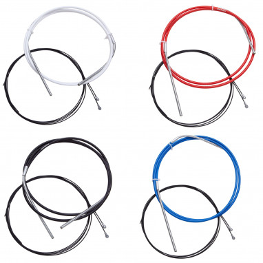 SlickWire Road and MTB brake cable set 5mm - colored - white